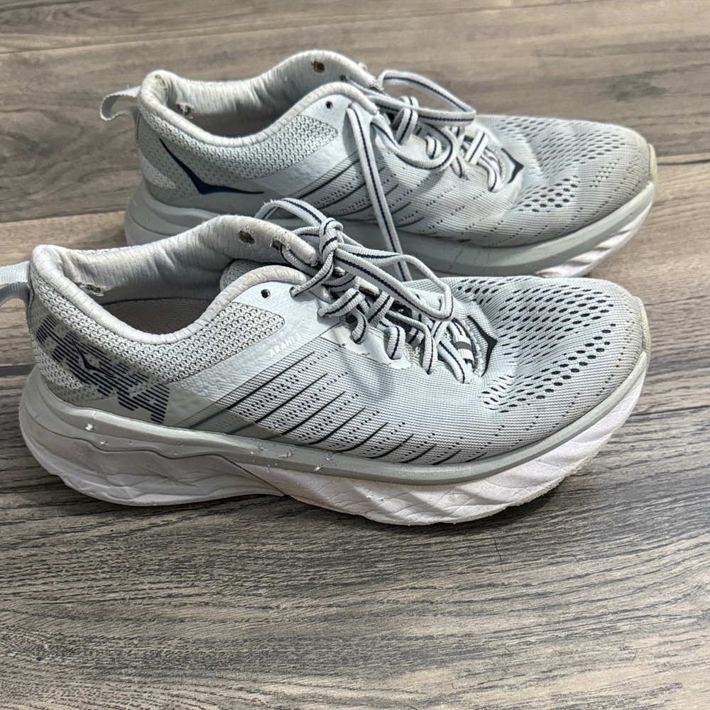 Hoka Gray Athletic Shoes